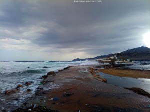 Strong Waves at Agios Fokas – Greece