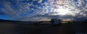 Parking at Vivari Beach - Unnamed Road - Kokkinia – Greece – October 2018