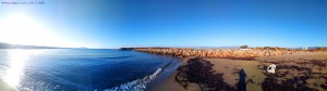 Parking at Vivari Beach - Unnamed Road - Kokkinia – Greece – October 2018