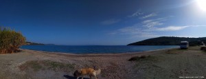 Parking at Kamares Beach - Unnamed Road - Kamares - Anatoliki Mani 232 00 - Greece - October 2018