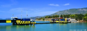 Versenkbare Brücke am Kanal von Korinth – Greece