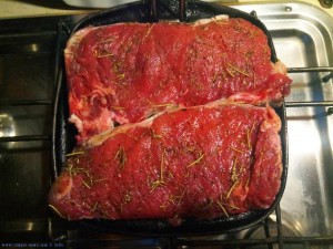 Lecker - Steaks für Dinner - Avramiou Beach – Greece