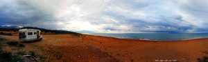 Parking at Paralia Beach – Greece