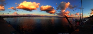 Zuckerwatte-Wolken in Katakolo – Greece