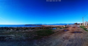 Parking at Vivari Beach - Unnamed Road - Kokkinia – Greece - January 2019