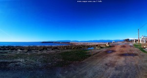 Parking at Vivari Beach - Unnamed Road - Kokkinia – Greece - January 2019