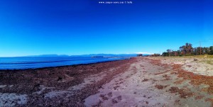 Parking at Vivari Beach - Unnamed Road - Kokkinia – Greece - January 2019