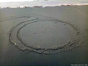 Mysteriöser Kreis am Vivari Beach – Greece