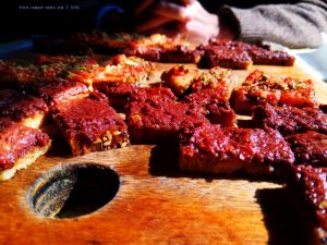 Lecker Bruschetta - Lunch am Cheronisi Beach – Greece