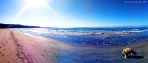 Mit Nicol am Vivari Beach – Greece