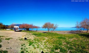 Parking at Metamorfosi Beach – Greece – March 2019