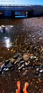 Zufluss vom Psifäischer See Trizina am Metamorfosi Beach – Greece