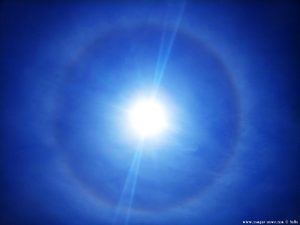 Halo um die Sonne am Kanali Beach – Greece