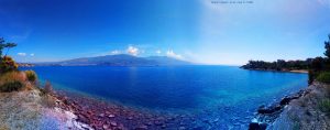 Aussicht beim Spaziergang - Amarilidos Beach – Greece