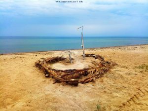 Die kaputte Dusche am Ikismos Lefkes – Greece