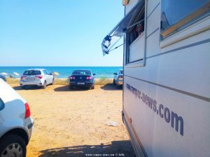 Parking at the Beacht near Nea Chili – Greece