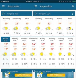 Wettervorhersage für die nächsten Tage – Asproválta – Greece