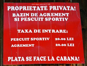 Private Property- Rezervația Acumularea Vișa - Ocna Sibiului – Romania