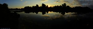 Sunset at River Strei - Simeria Veche – Romania