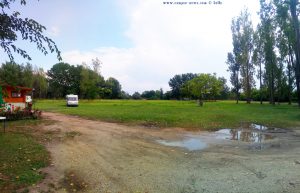 Parking in Balatonoszöd at Balatonoszödi Szabadstrand - Balaton Lake – Hungary – August 2019