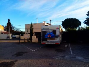 Parking in Area Sosta Camper Pélissanne - 30 Allée Bernart de Ventadour - 13330 Pélissanne - France - November 2019