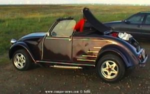 Umgebaute Ente zum Roadster Cabriolet