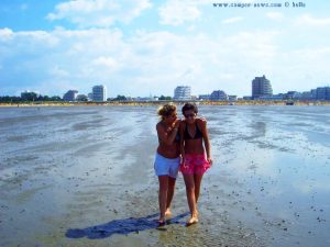 Julia und ich bei der Wattwanderung in Cuxhaven