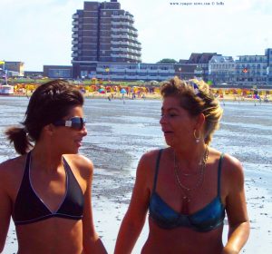Julia und ich bei der Wattwanderung in Cuxhaven