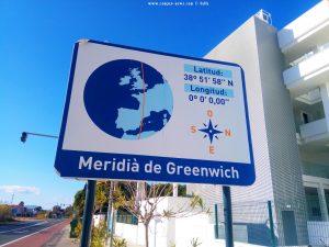 Greenwich-Time at Platja L'Almadrava – Spain