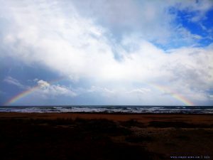 Rainbow at Platja L'Almadrava – Spain