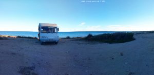 Parking at Camino del cabo - 03130 Santa Pola - Alicante - Spain - January 2020