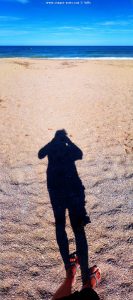 Selfie am Platja L'Almadrava – Spain