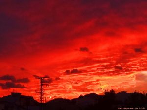 Sunset in Jesús Pobre – Spain