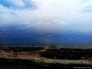 Wieder STURM und REGEN am Platja L'Almadrava – Spain