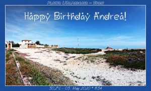 Happy Birthday Andrea from Platja L'Almadrava – Spain - 🎉🎂🥂🍾👍🏻