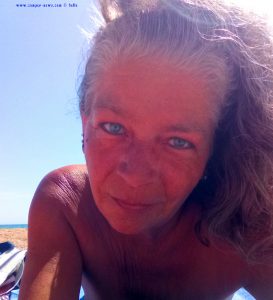 Selfie at Platja L'Almadrava – Spain