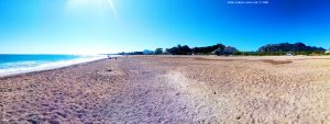 Meine Aussicht von meinem Strandplatz - Platja L'Almadrava - Spain