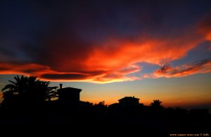 Letztes Abendrot am Platja L'Almadrava – Spain