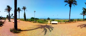 Viele Kite-Surfer in Los Urrutias - Spain