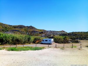 Parking at Cala Reona - Spain - July 2020