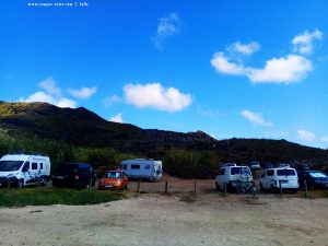 Parking at Cala Reona - Spain - July 2020