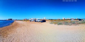 Parking at Playa del Vivero - Playa Honda – Spain – July 2020