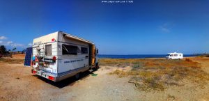 Parking at Playa del Vivero - Playa Honda – Spain – July 2020