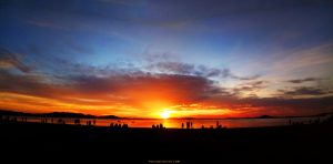 Sunset am Playa del Vivero - Playa Honda – Spain