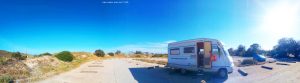 Parking at Playa Saler - Valencia – Spain – Mai 2021