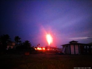 Feuerwerk am Playa del Vivero – Spain