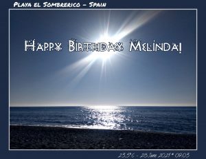 Happy Birthday Melinda! 🎀🎁🥂🍾🎂🎊🎉✨🎇🎈