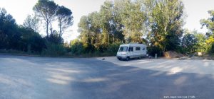 Parking in Aire Camping-Car Park - Remoulins – France – September 2021